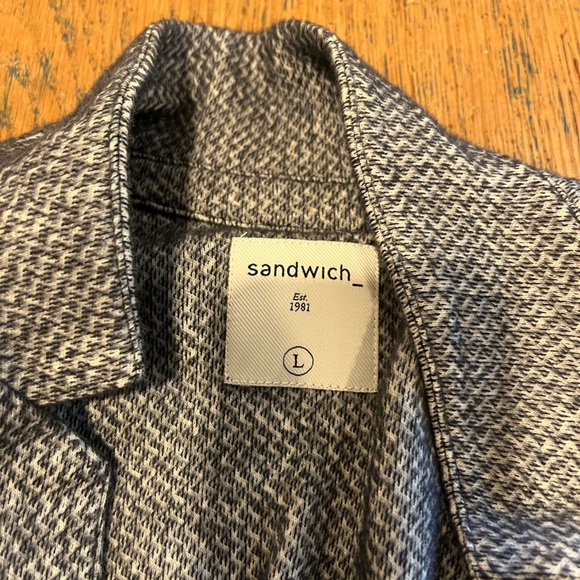 🖤 sandwich_Chevron Print Blazer - Sandwich - Size L - Picture 2 of 9